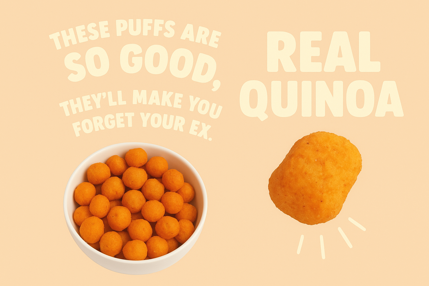 Dahi Puri Quiona puffs : 30Gms