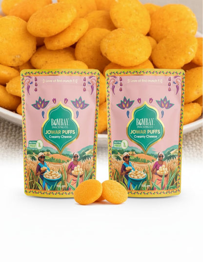 Jowar Puff Creamy Cheese & Cheese Jowar Puff Combo (200g)