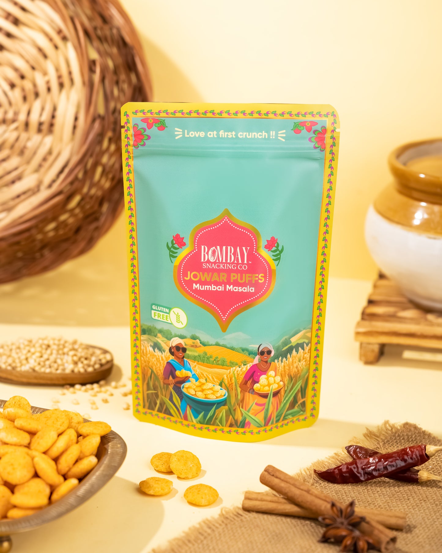 Jowar Puff Mumbai Masala -30gm (Pack of 2)